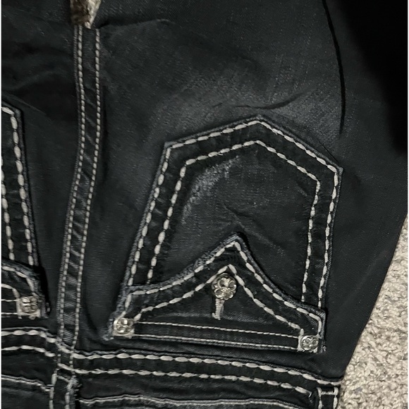 Black Skinny Vintage Size 28 Miss Me Jeans🖤 - Picture 5 of 6